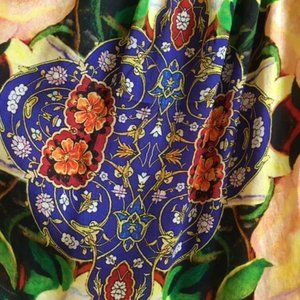 Shahida Parides Floral Off-the-Shoulder Silk Top